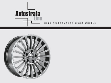 AUTOSTRATA LINEThe innovative range of wheels with the signing of AUTOSTRATA WHEELS, lists a rich collection of alloy wheels, excellent design and high quality construction to drive requirements.The models cover every type of vehicle passenger, SUV and 4x4 and light truck / Van, while oloi codes are labeled Made in Europe.